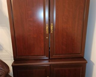 Mahogany Armoire - Entertainment Center - Would Make a Cool Bar or Storage Cabinet 