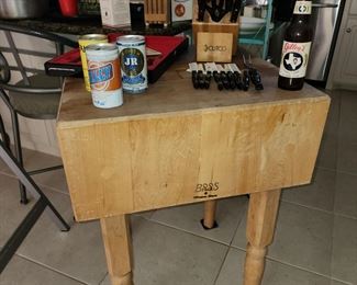 Boos Butcher Block Table