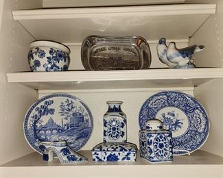 Blue Willow - Pewter Platter