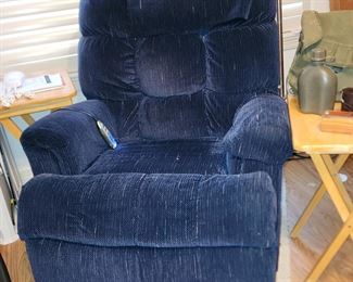 Lift Chair - Recliner in Navy Blue