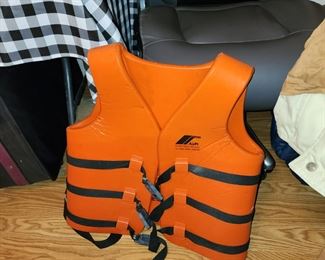 Vintage Orange Life Jacket