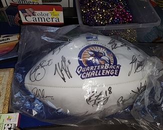 Quarter Back Challenge Signed Football
