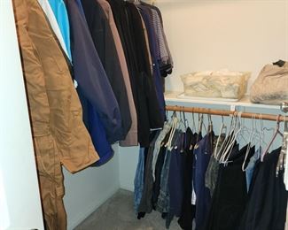 #2 Men's Clothes Closet - We have vintage clothes we haven't hung up yet.
