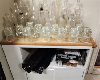 Kitchen Island - Glass Insulators 