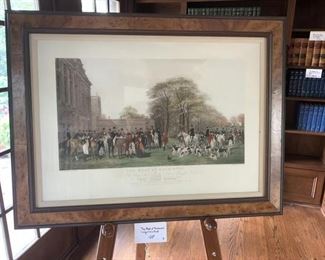 Large folio print titled “The Meet at Badminton”