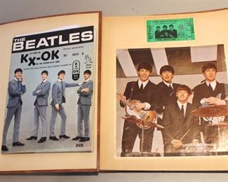 Sold separately.  The Beatle KX-OK magazine and a scrapbook containing the coveted Busch stadium Beatles concert ticket.  