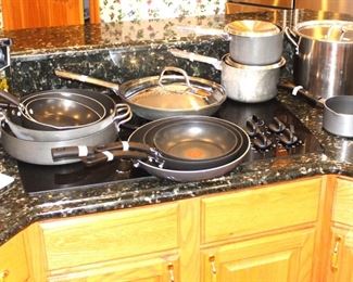 Members Mark, T Fal and other cookware.