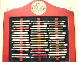 Logo golf pencil collection , client played each of these courses.  