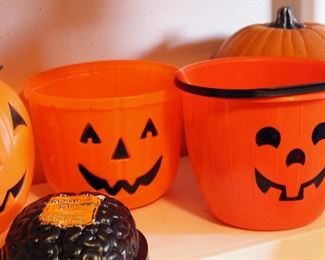 Halloween trick or treat buckets