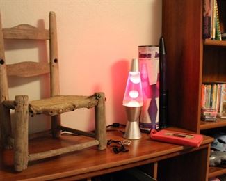 Cowhide seat child’s chair