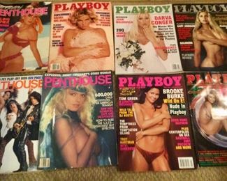 Vintage playboy and penthouse