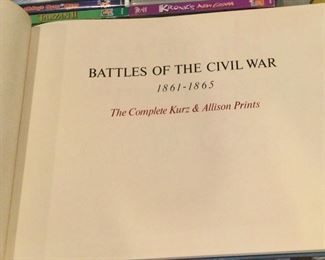 Battles of civil war and illustrations