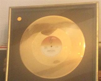 Framed gold record