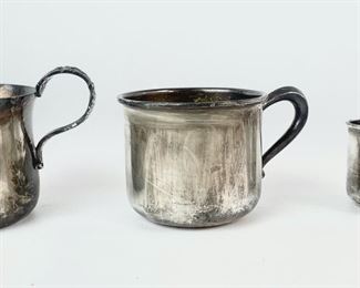 185 Grams Fine Sterling Silver Baby Cups: Reed & Barton, Frank M Whiting, Web
