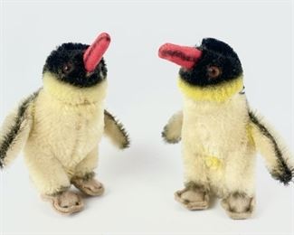 2 Vintage Steiff Mohair Penguins
