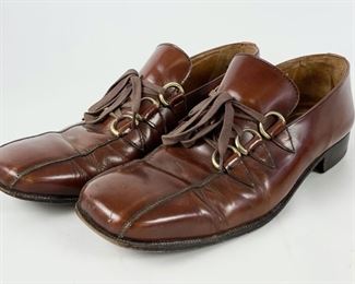Vintage Optimo�s Italy Leather Loafers Hippie Boho Size Men�s 8.5
