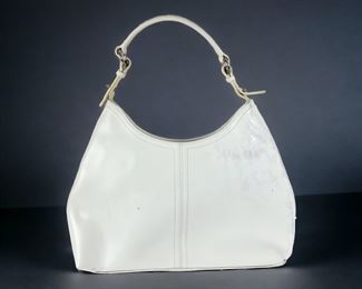 Furla White Leather Shoulder Handbag
