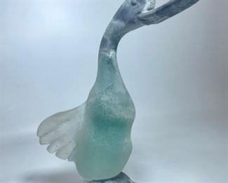 Murano Scavo Cenedese Glass ITALIAN ART GLASS SCULPTURE OF INDIAN RUNNER DUCK
