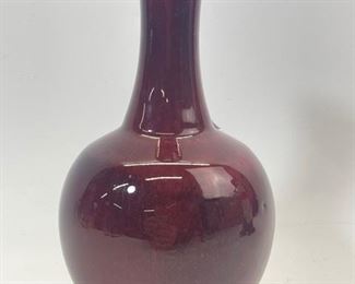 ANTIQUE CHINESE EARLY 19th Century Sang De Bouef ox blood Vase
