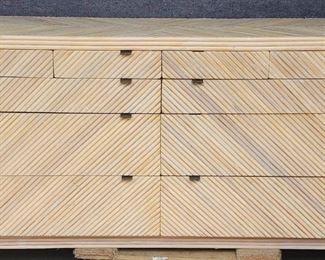 Vintage Art Deco Bamboo dresser Credenza
