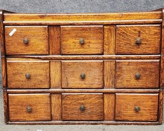 Antique 9 Drawer Cabinet
