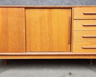 1960's Koford Larsen for Faarup Mid Century Danish Modern MCM Teak Sideboard Credenza Made in Denmark
