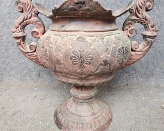 Vintage Aluminum Urn
