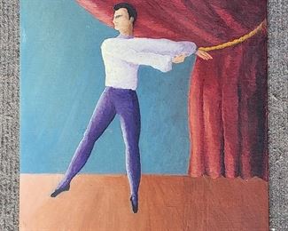 Folk Art MCM Ballet Dancer on Board
