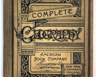 Original First Edition Barnes's Complete Geography by James Monteith, Published by American Book Company, 1885

