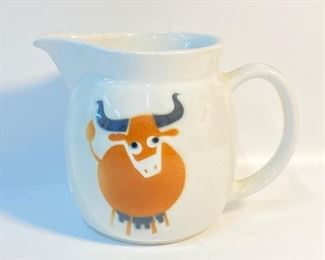 Vintage MCM Arabia Finland Kaj Frank Bull Pitcher - Mid Century Modern
