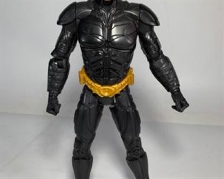 2000s Mattel DC Comics Batman Posable Action Figure With Spring Action Cape -
