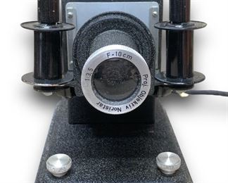 NORIS TRUMPF Vintage German Film Slide Projector w/ A F-10cm 1:3,5 Lens and A Hard Shell Carrying Case!
