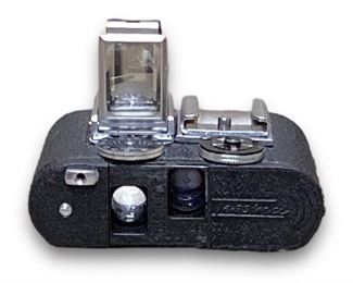Tessina L Black 35mm Subminiature Spy Camera w/ Original Viewfinder, Light Meter, and Carrying Case!
