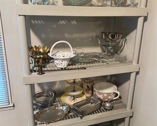 Smith Glass "Old Dominion" punch bowl set