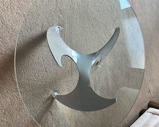 Vintage Industrial Aluminum Propeller Coffee Table by Knut Hesterberg