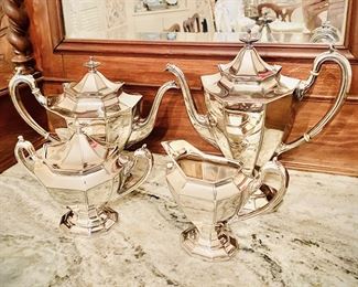 Silver plated tea and coffee service 