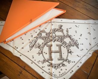Vintage Hermes H scarf