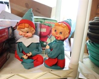 Vintage Berman & Anderson Musical Pixie Elf Doll Windup