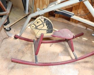 Vintage wooded Rocking Horse 