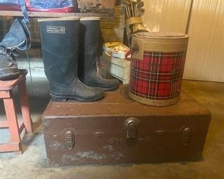 Trunk and Boots (red cooler is sold)