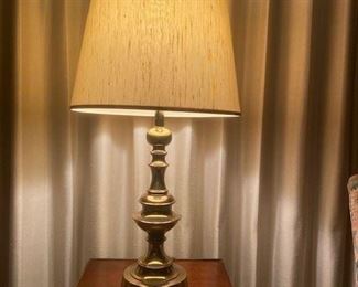 Elegant Solid Brass Lamp (pair available, one shown)