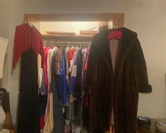 Women's Clothing Mink Coat and Stolem, Vintage Dresses, Suits, Jackets, and Coats
