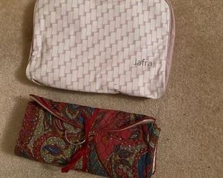 Cosmetic Bags fold to compact size shown closed 