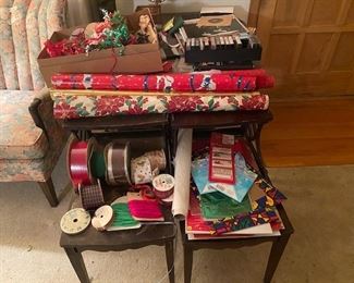Chrismas and Assorted Wrapping, Ribbon, Labels, and GIft Bags