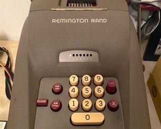Antique Remington Rand Adding Machine 