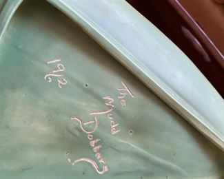 Most of the pottery is made by the "Mudd Dobbers" pottery crew.