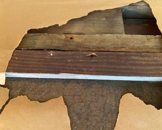 Crazy old original framing and canvas.