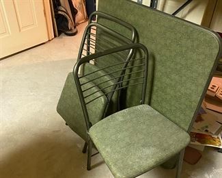 Samsonite table and four chairs.