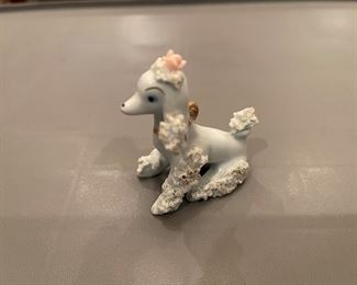 Vintage Porcelain Spaghetti Poodle