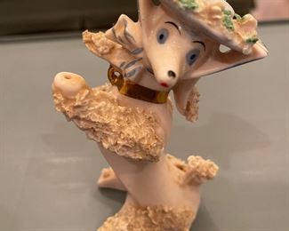 Vintage Pink Spaghetti Poodle Figurine